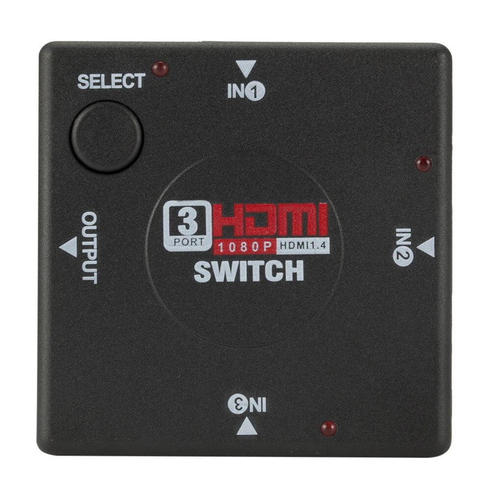 Switch Selector Hdmi 3 Entradas 1 Salida Full Hd 1080p